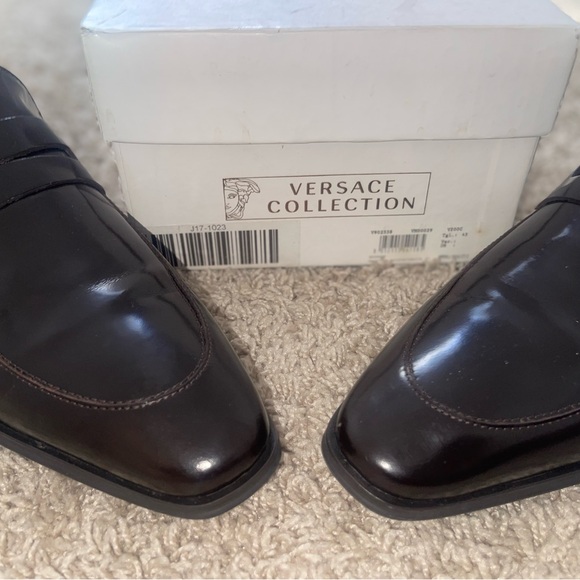 Versace Collection Dark Brown Men\'s Loafers main image 4
